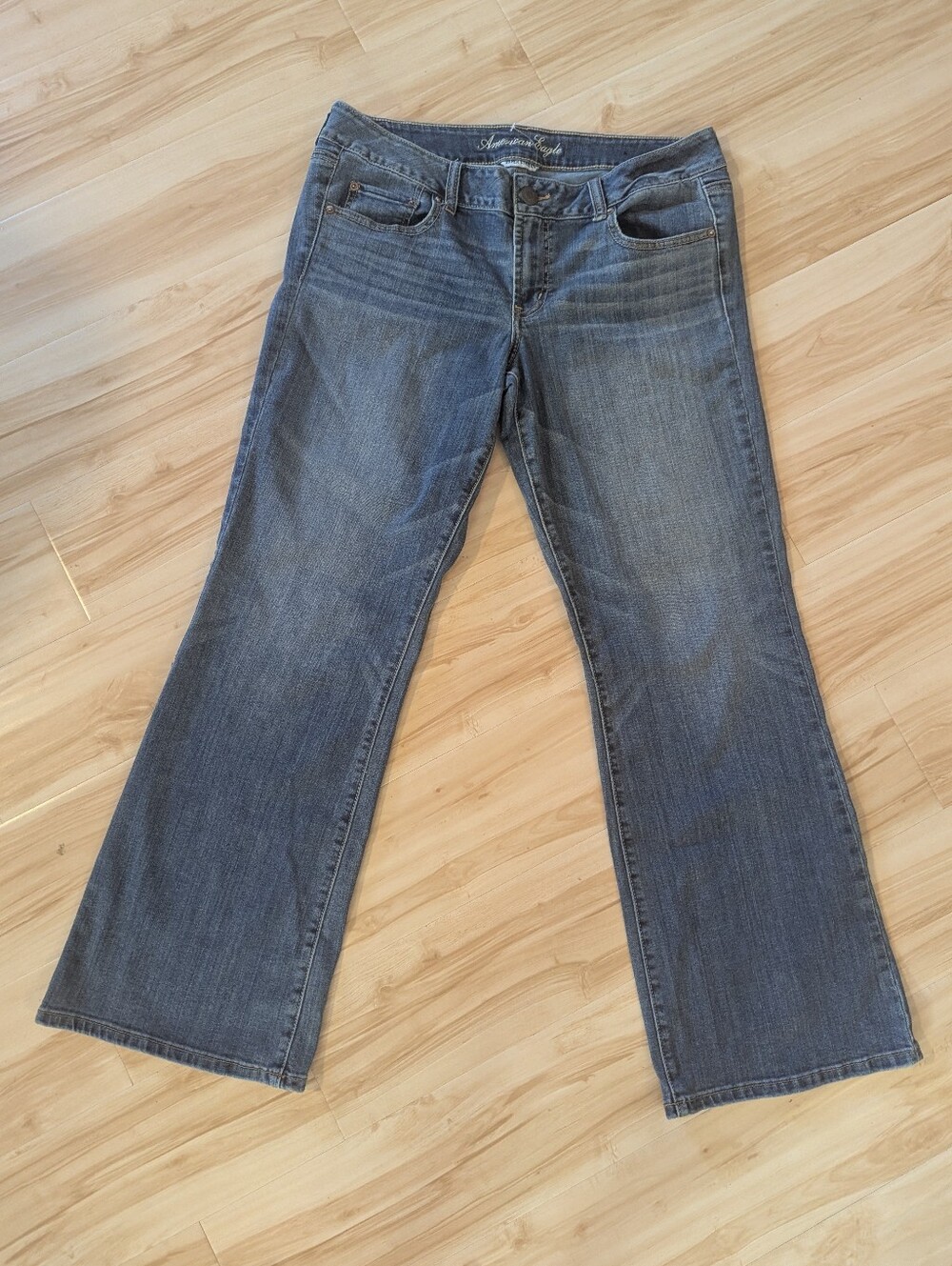 American Eagle Super Stretch Favorite Boyfriend Women's Loose Jeans Sz 14 32x31